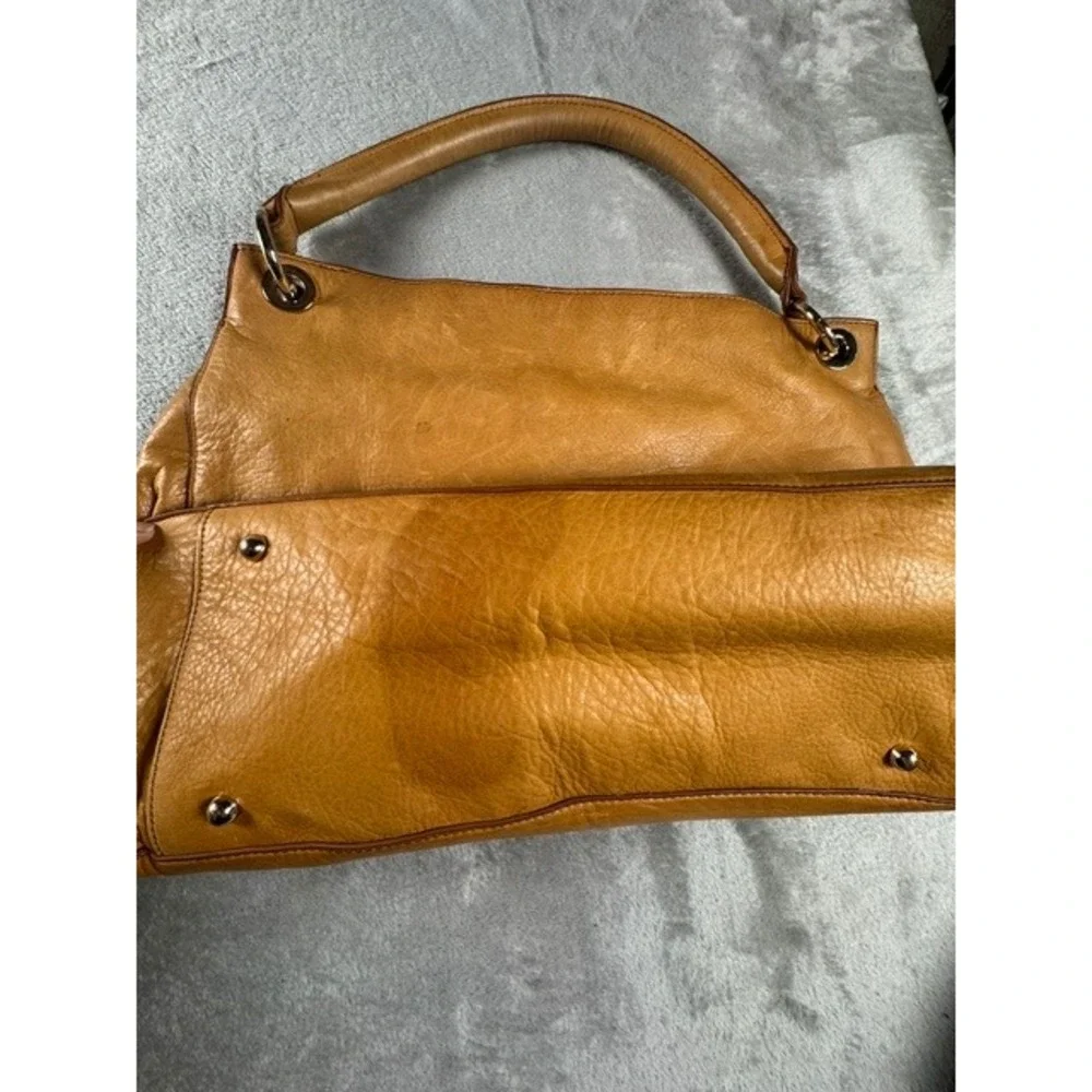 Mark & Graham Hobo Bag Womens Large Camel Tan Leather Slouchy Shoulder Tote